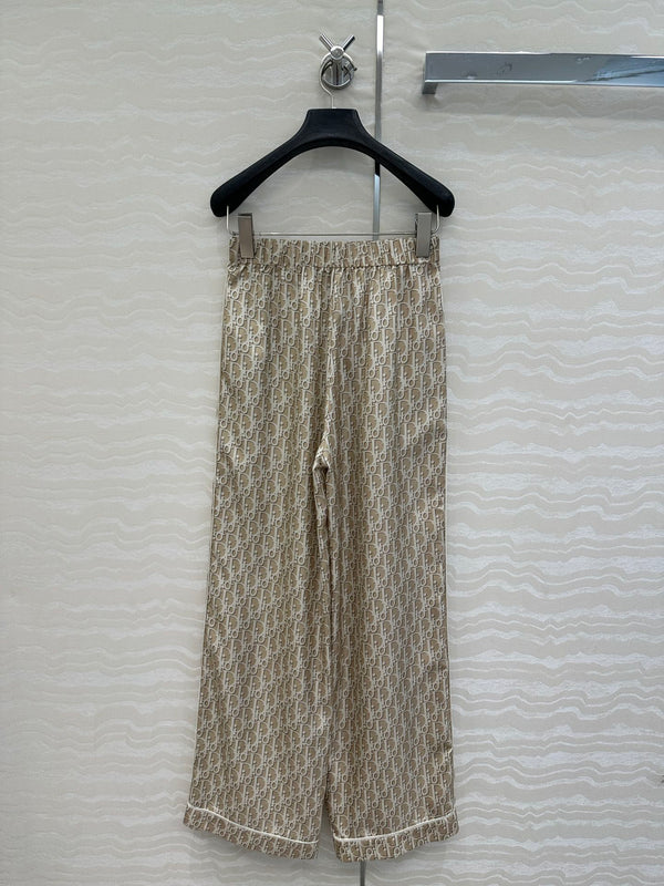 CD Pijama Trouser Beige Silk
