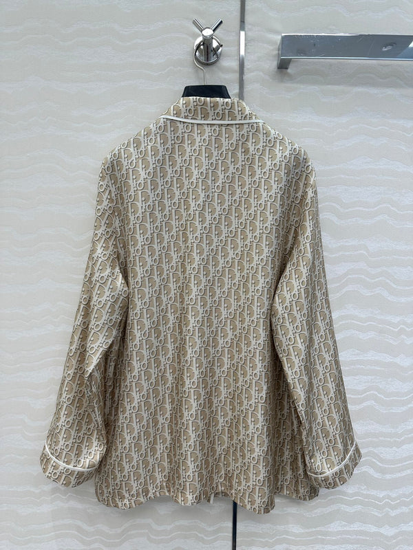 CD Pijama Shirt Beige Silk