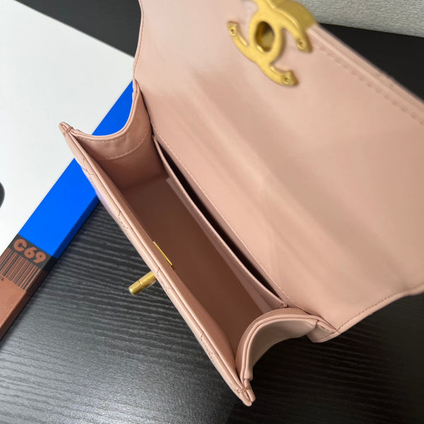 CC 25S Woc Pelle di vitello rosa Hardware dorato