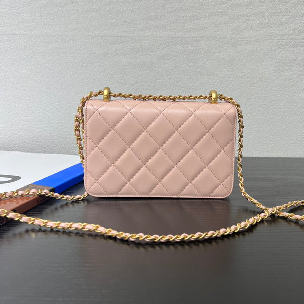 CC 25S Woc Pelle di vitello rosa Hardware dorato