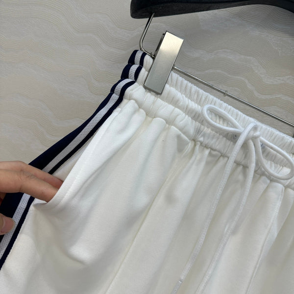 Pantaloncini sportivi Celine in cotone bianco