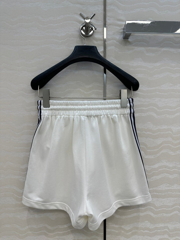 Pantaloncini sportivi Celine in cotone bianco
