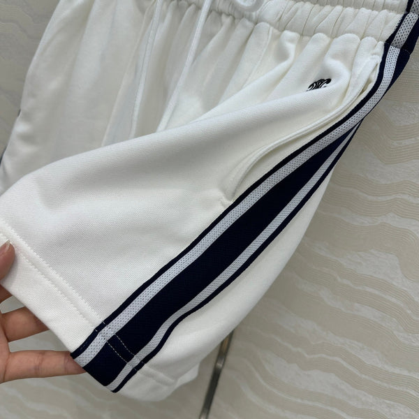 Pantaloncini sportivi Celine in cotone bianco