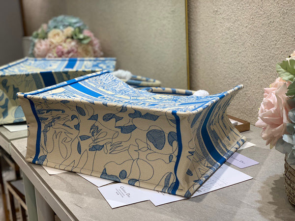 CD Blue Earth Book Tote 42cm Bag Canvas 336591