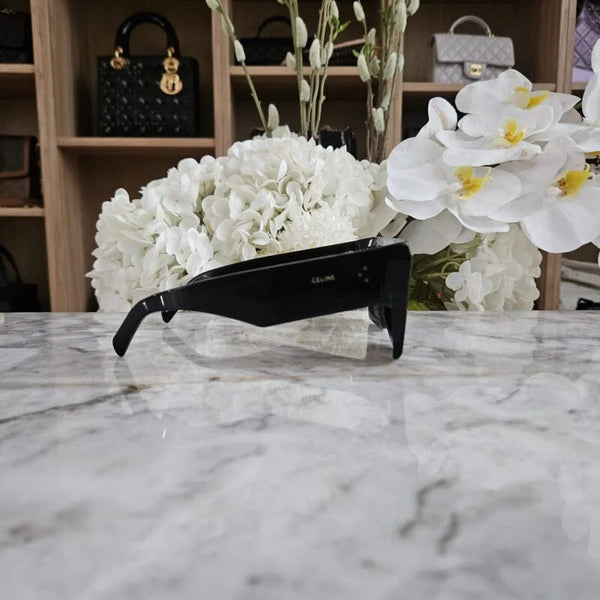 Lunettes de soleil Celine en acétate noir