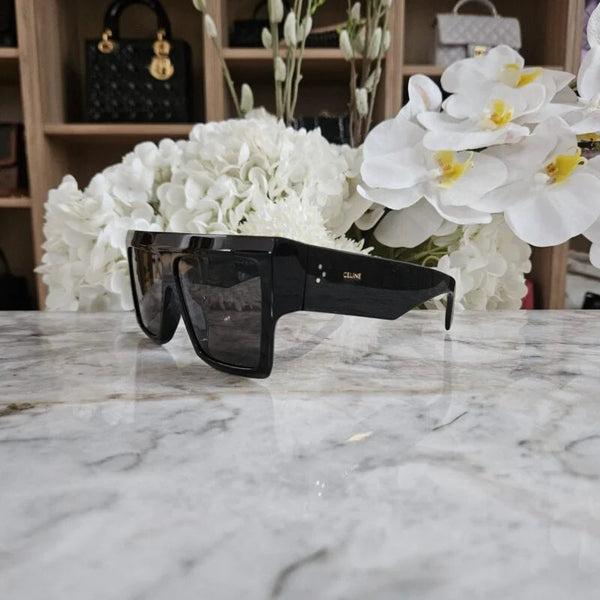 Lunettes de soleil Celine en acétate noir
