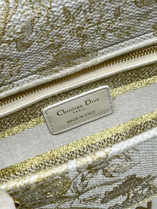 CD Golden Magpie 24 Lady Dior Bag Canvas 336736