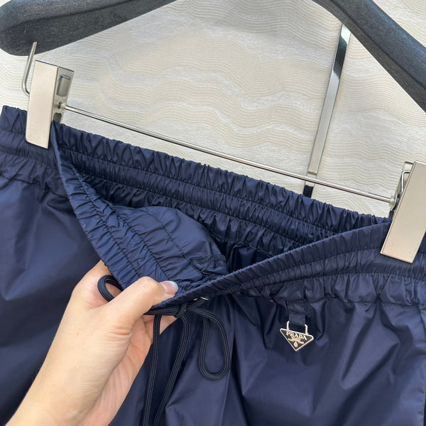 Prada Short Bleu Marine Polyamide