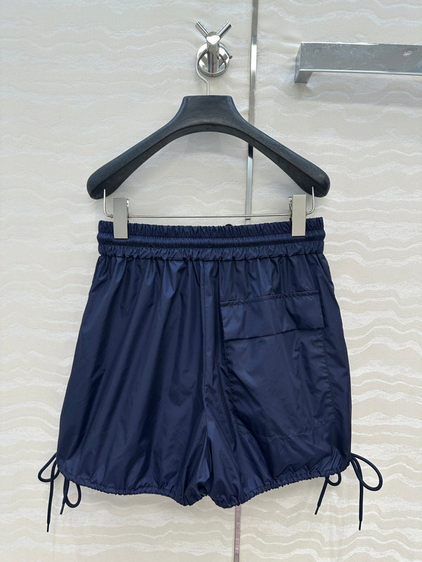 Prada Short Bleu Marine Polyamide