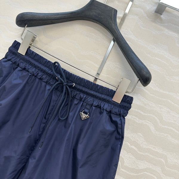 Prada Short Bleu Marine Polyamide