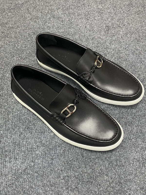 HM Men's Ignacio Loafer Black Calfskin 734441