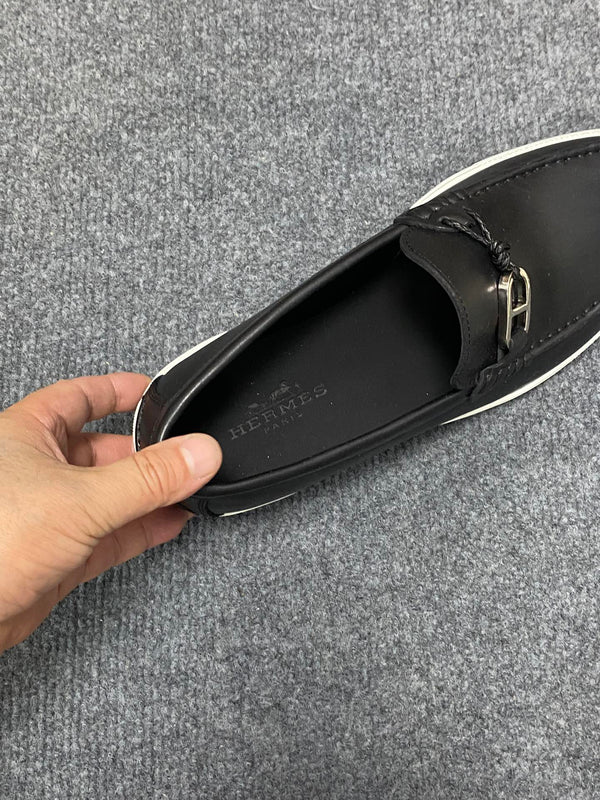 HM Men's Ignacio Loafer Black Calfskin 734441