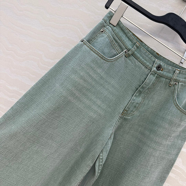 Loewe Jean Green Cotton