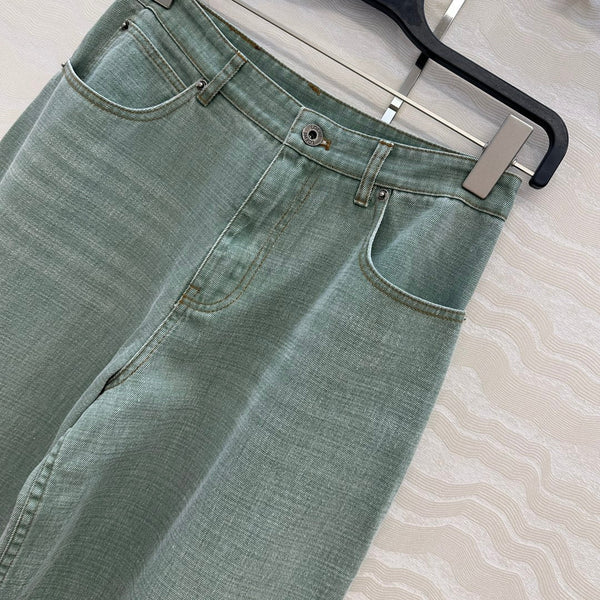 Loewe Jean Green Cotton
