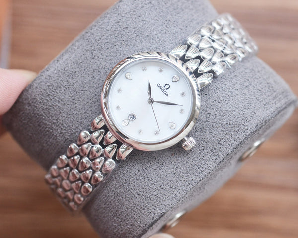 Omega De Ville 27mm Silver Strap