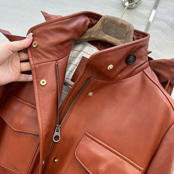 LP 25 Traveler Genuine Jacket Brown Lambskin 295315