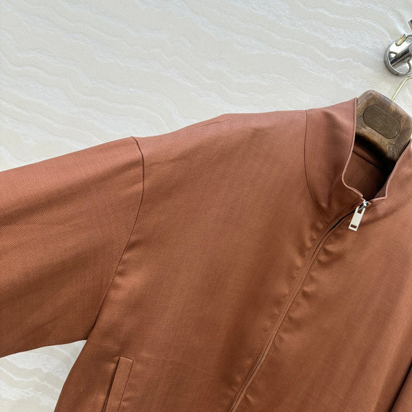 LP 25 Jacket Brown Tencel Linen 293151