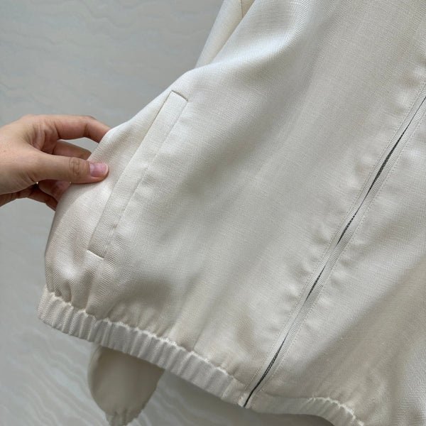 LP 25 Jacket White Tencel Linen 293149