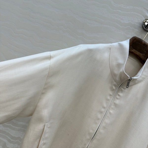 LP 25 Jacket White Tencel Linen 293149