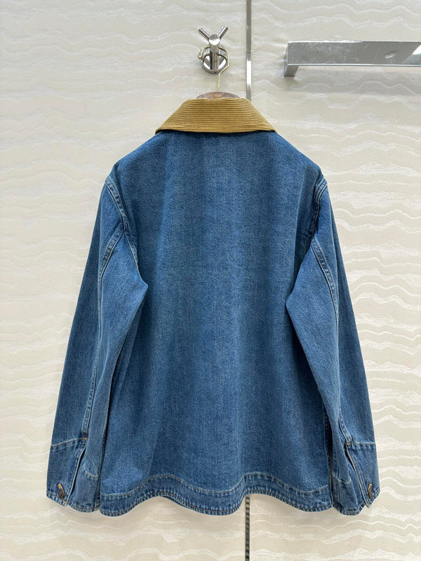 LP 25 Jacket Blue Cotton Denim Fabric 295351