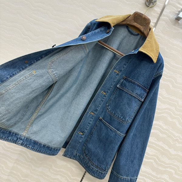 LP 25 Jacket Blue Cotton Denim Fabric 295351