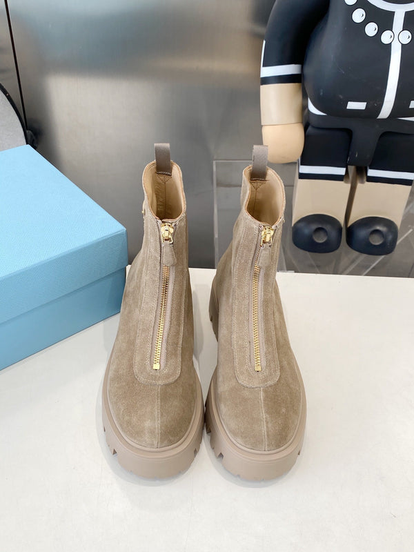 PRA classic slip-on boots beige suede 479022