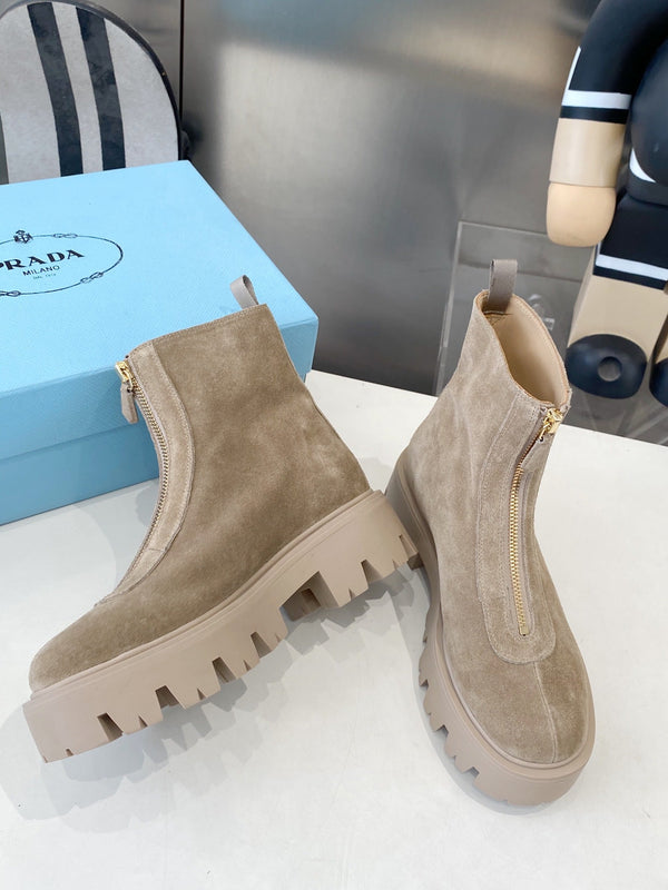 PRA classic slip-on boots beige suede 479022