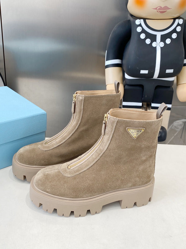 PRA classic slip-on boots beige suede 479022