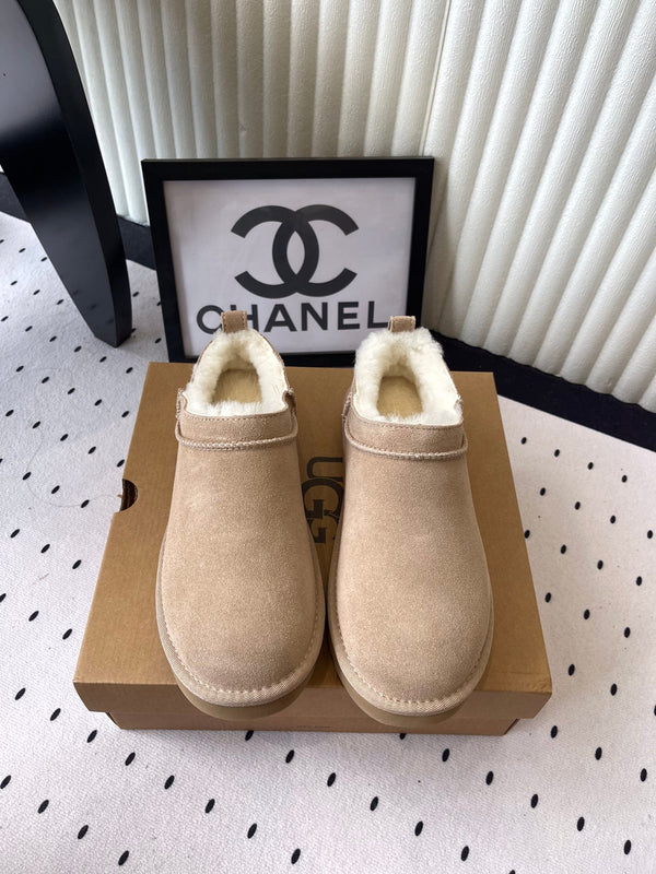 UGG Women Classic Micro Boots Beige Suede And Wool 514140