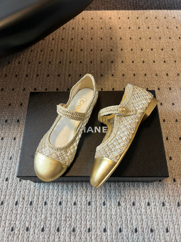 CC 25A Métiers d'Art Ballet Gold Sequin Woven 530672
