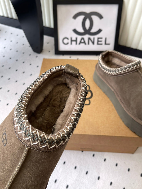 UGG TAZZ Slippers Chocolate Suede And Wool 514146