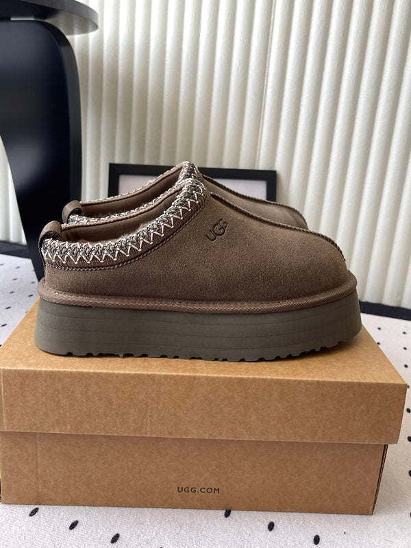 UGG TAZZ Slippers Chocolate Suede And Wool 514146