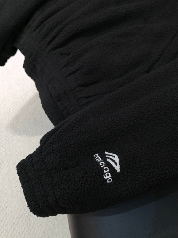 Balenciaga 25 Hoodie Black Lambwool 0055