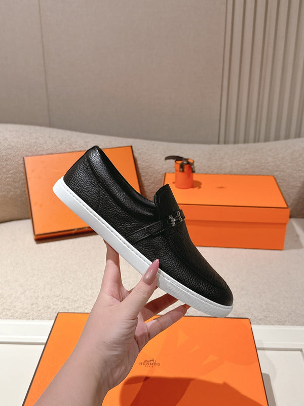 HM 25ss Mocassins Peau de Mouton Noire 577164
