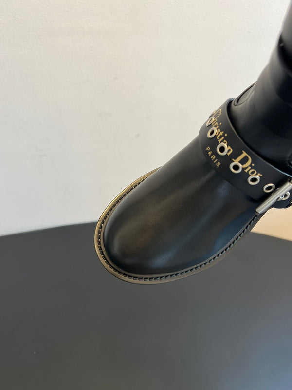Dior 2025 Short Boot Black Cowhide 501247