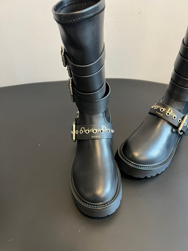 Dior 2025 Short Boot Black Cowhide 501247