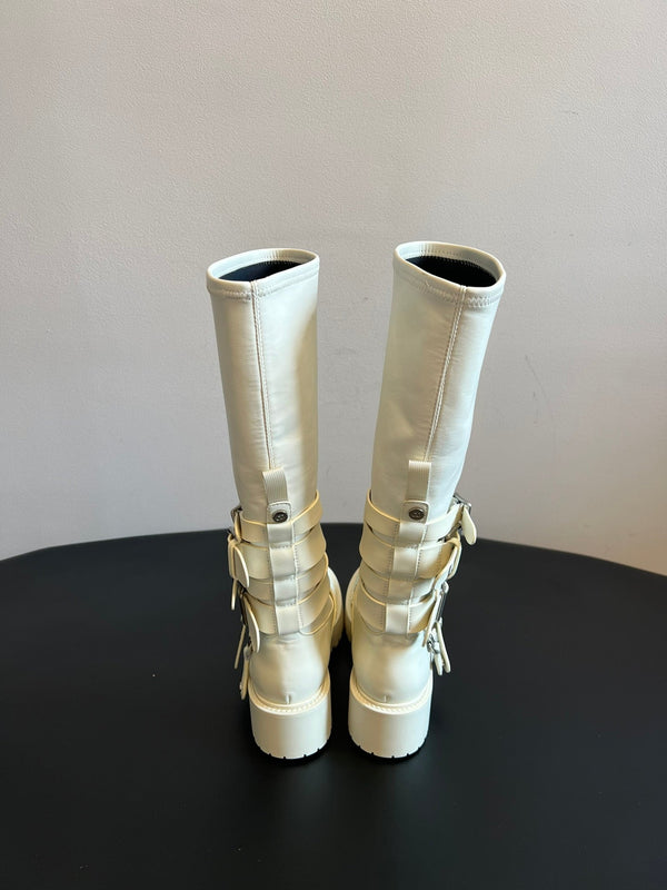 Dior 2025 Long Boot White Cowhide 501248