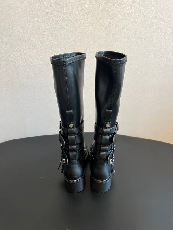 Dior 2025 Long Boot Black Cowhide 501249