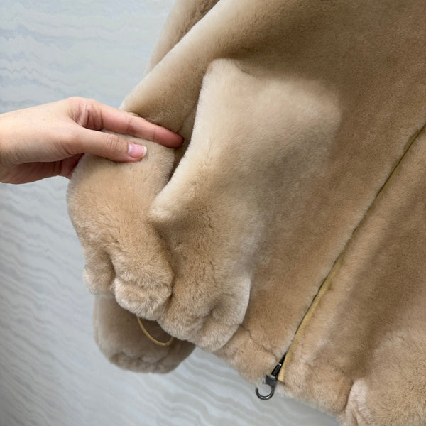 LP 25 Bomber Jacket Pine Nuts Shearling Leather 314257