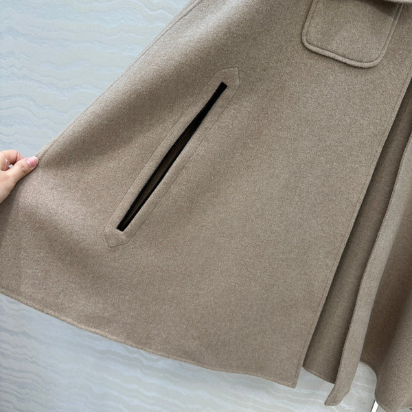 LP 25 Gilda Cape Light Beige Cashmere Wool 314023