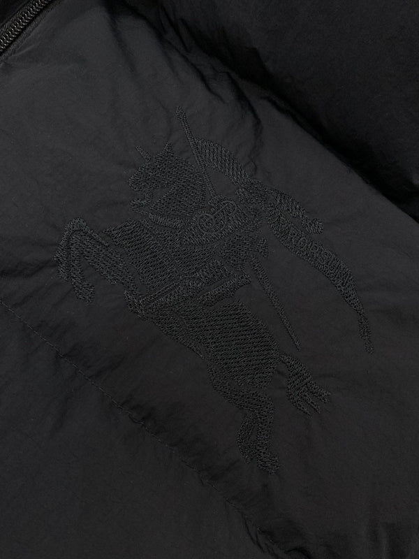 Burberry 25 Down Vest Black Mix Colors Polyester Cotton