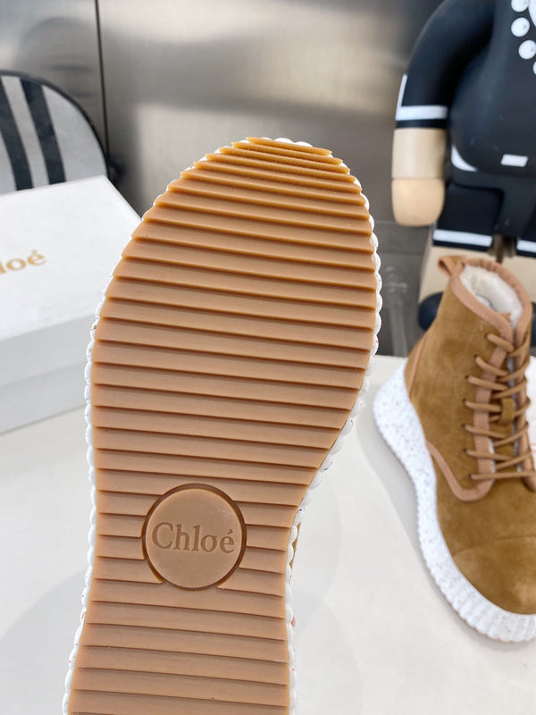 Chloe snow boots brown suede 531622