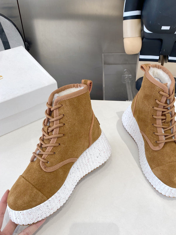 Chloe snow boots brown suede 531622