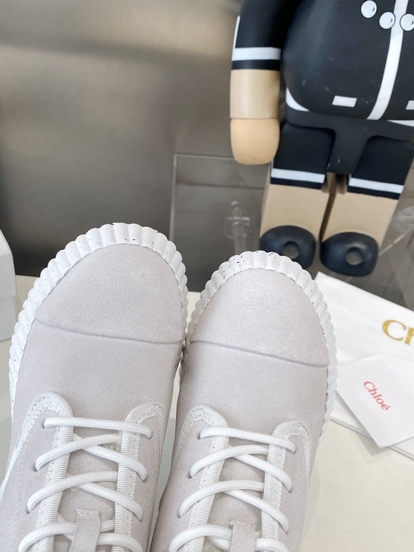 Chloe snow boots light grey suede 531623