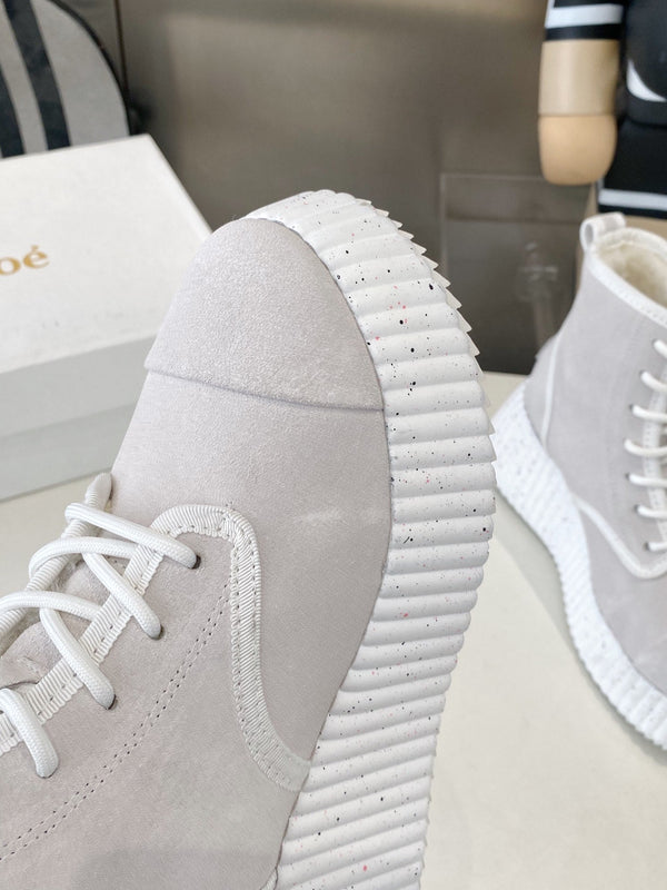 Chloe snow boots light grey suede 531623