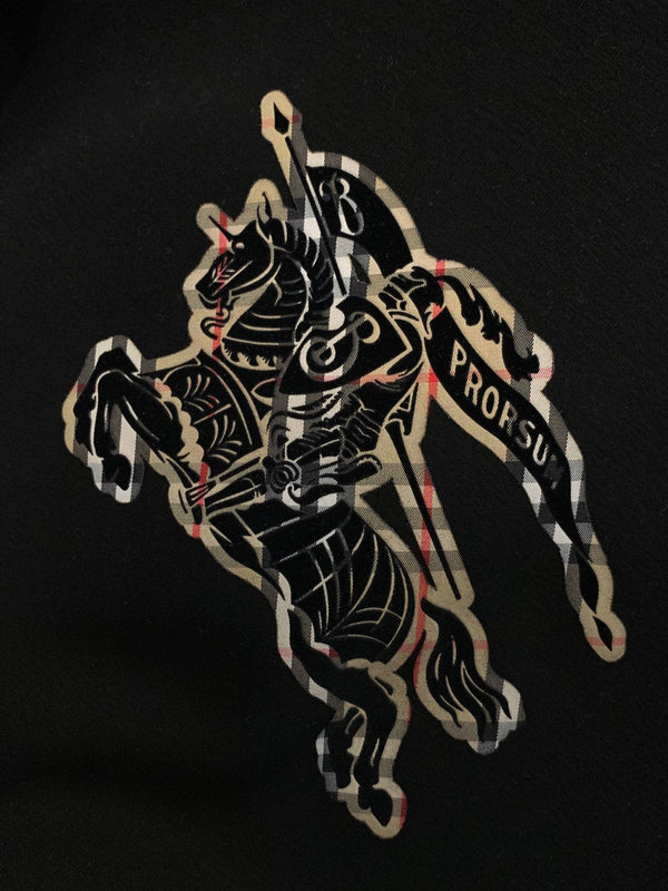 Burberry 25 Hooded Sweatshirt Black Cotton