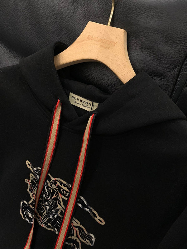 Burberry 25 Hooded Sweatshirt Black Cotton