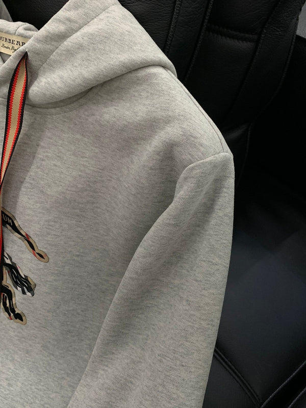 Burberry 25 Hooded Sweatshirt Gray Cotton