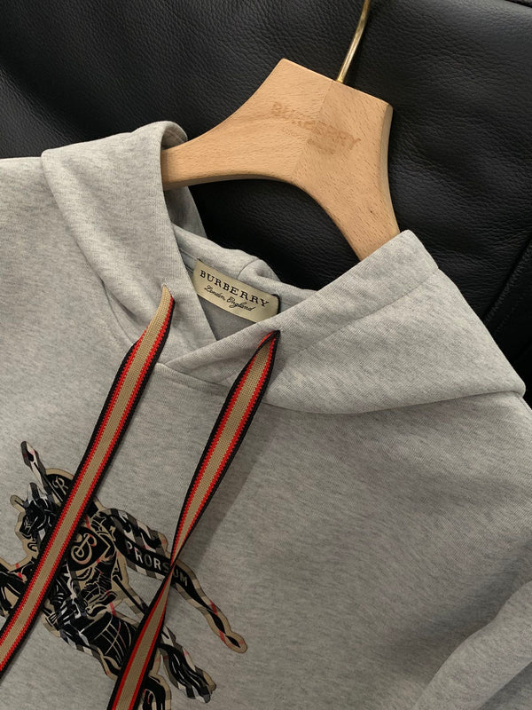 Burberry 25 Hooded Sweatshirt Gray Cotton