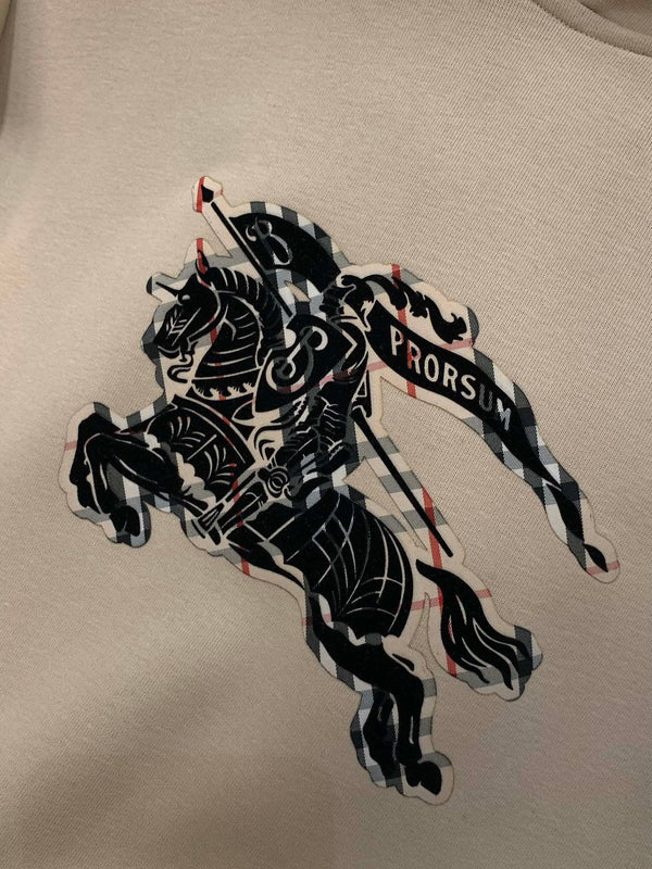 Burberry 25 Hooded Sweatshirt Beige Cotton